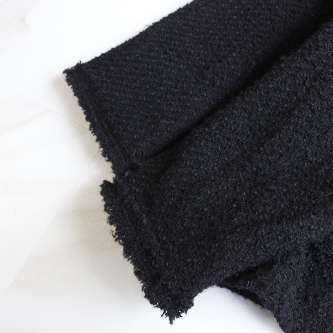 専用RIVE DROITE ツイードフリンジジャケット Fサイズ 金ボタン