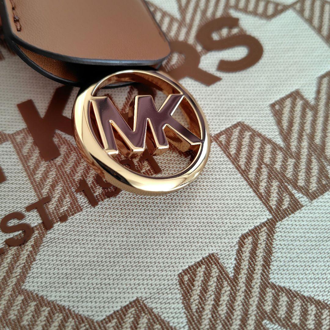 【MICHAEL KORS】美品☆2wayショルダートートバッグロゴチャーム付き