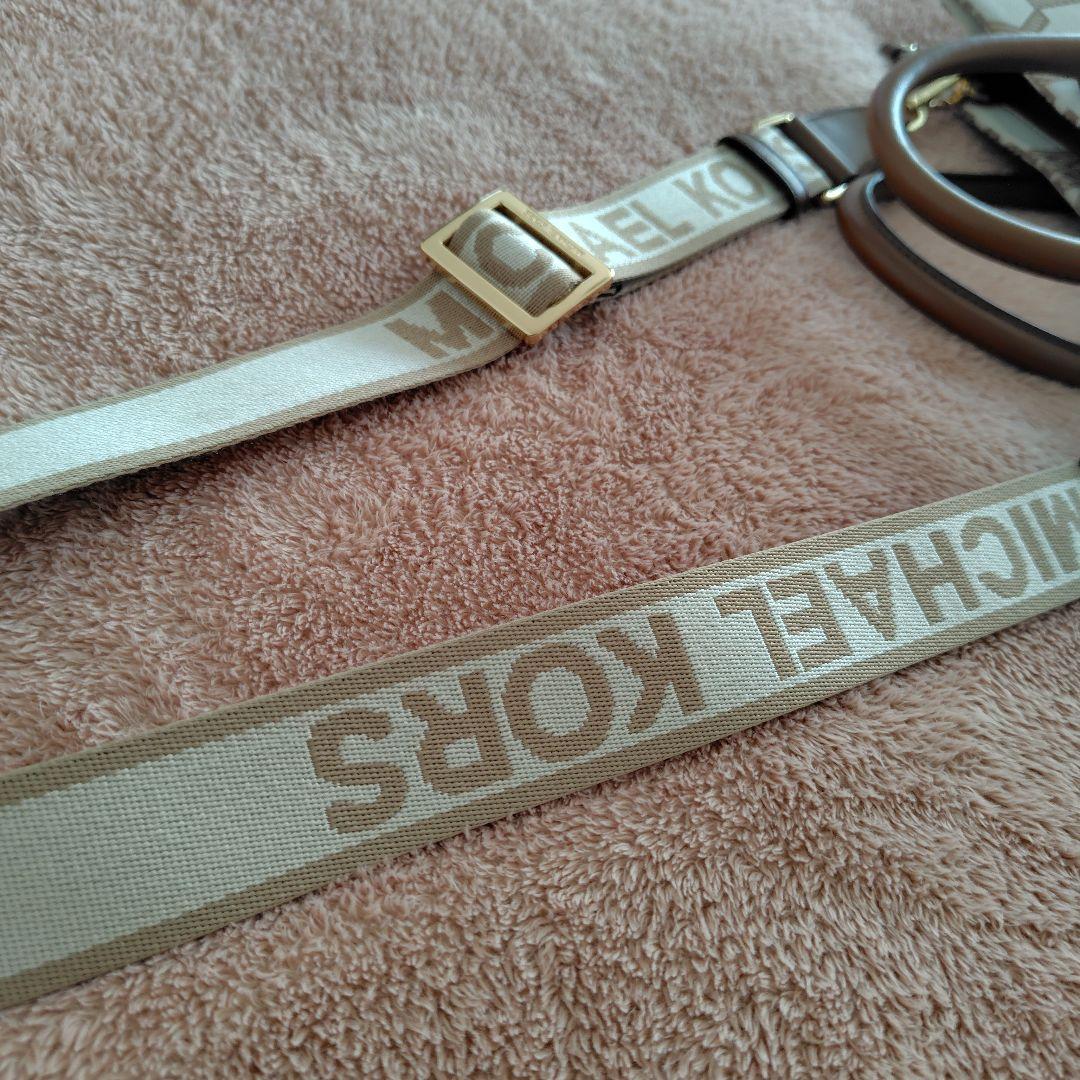 【MICHAEL KORS】美品☆2wayショルダートートバッグロゴチャーム付き