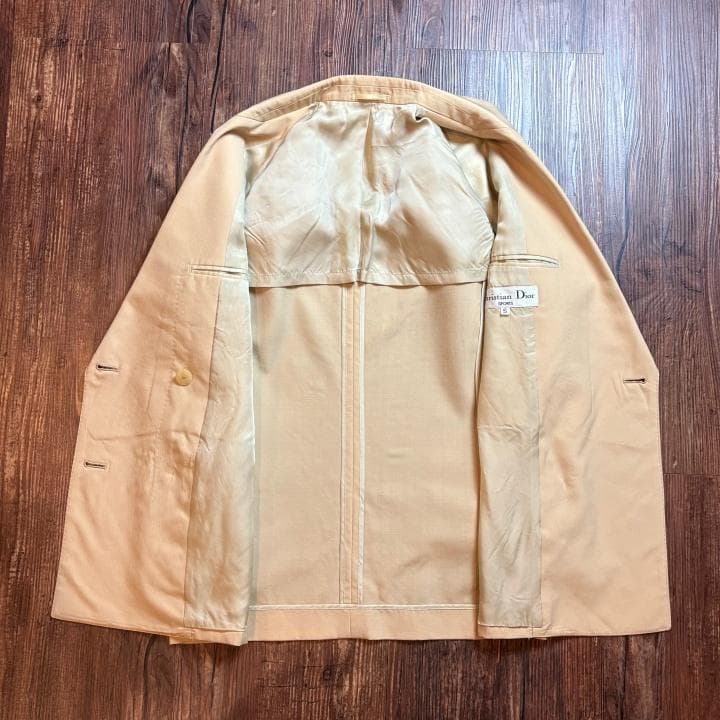 【古着】Christian Dior Sports テーラードジャケットベージュ