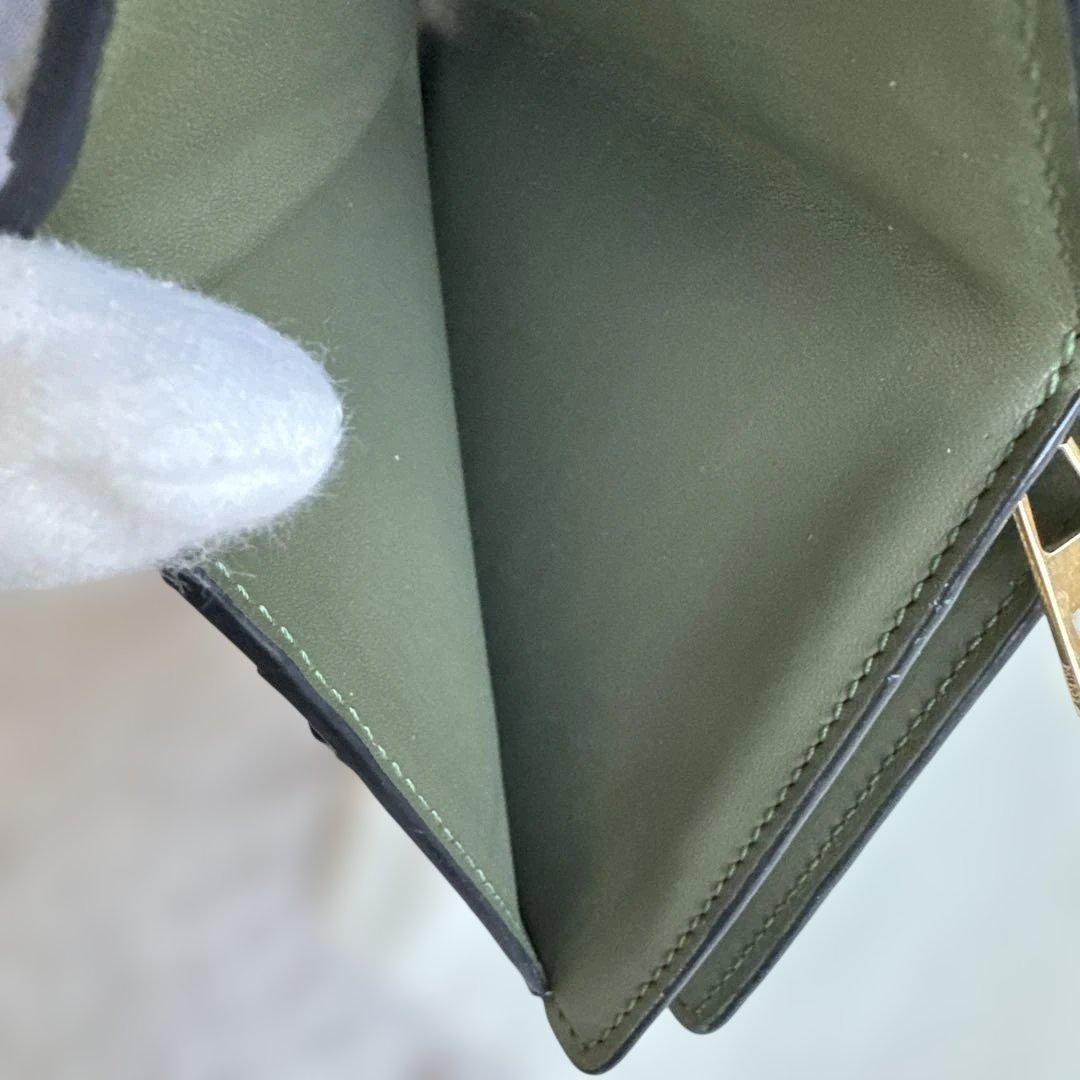 ロエベ LOEWE リピート コンパクト アナグラム アボカドグリーン