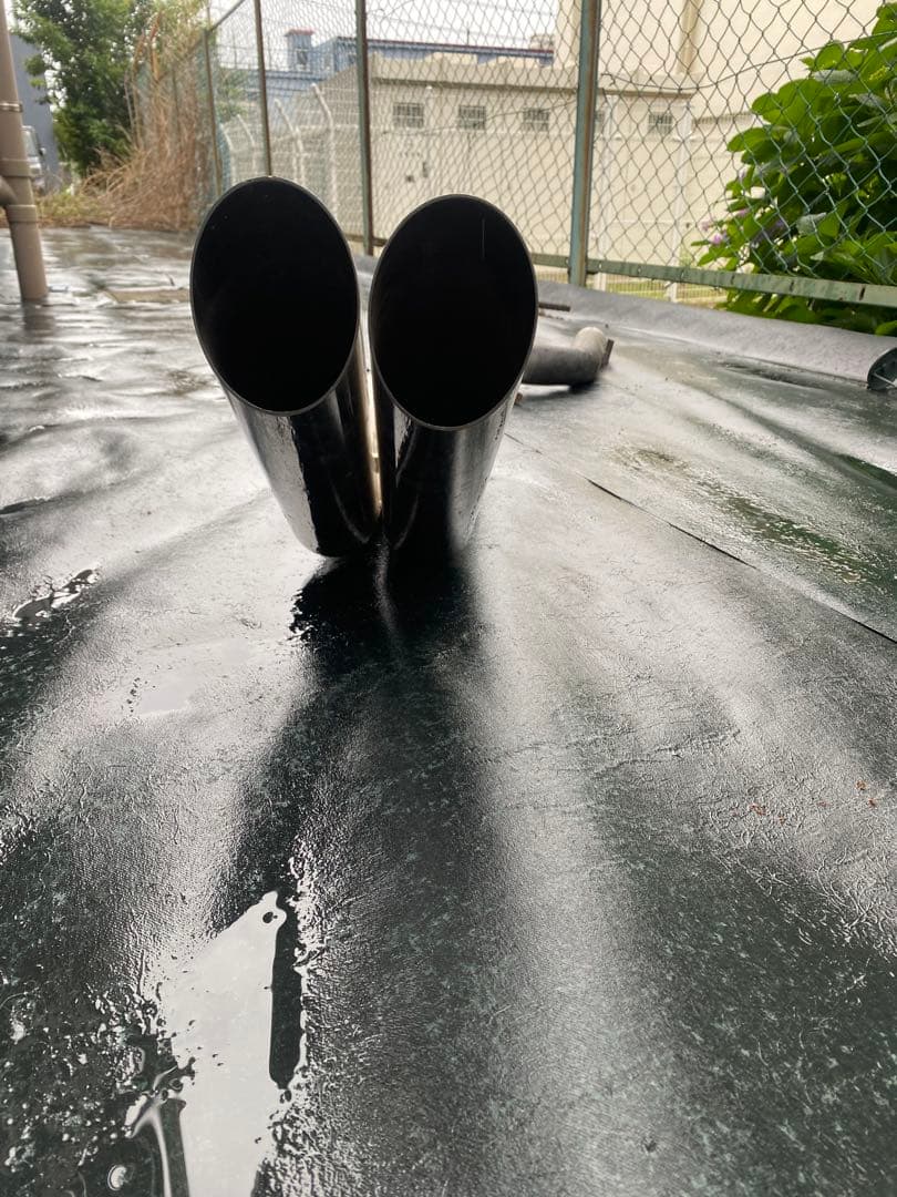 ドレキンマフラー 76.3パイ 当時物？ はね上げマフラー