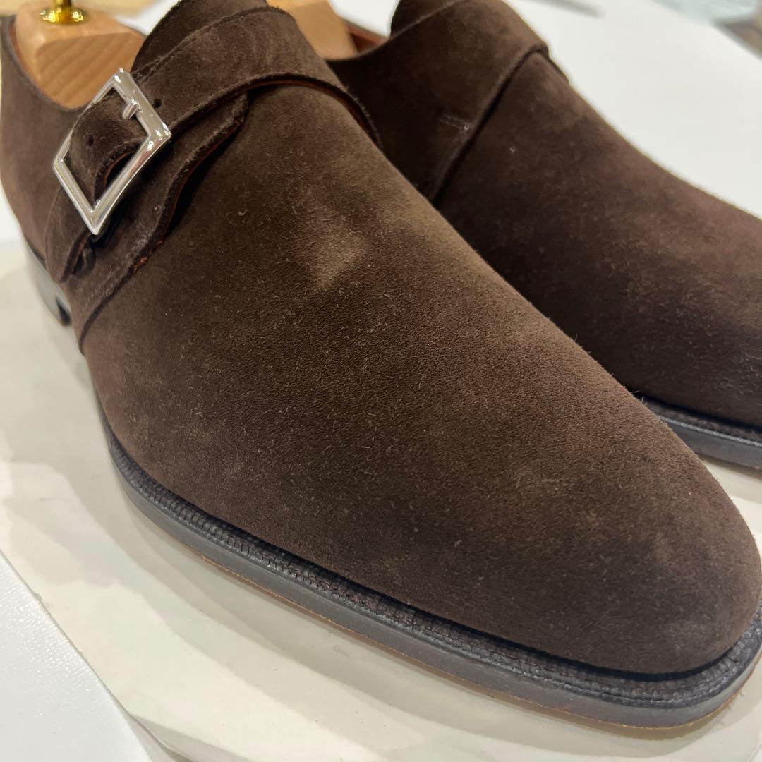 【近日削除】Crockett&Jones スエード シングルモンクストラップ