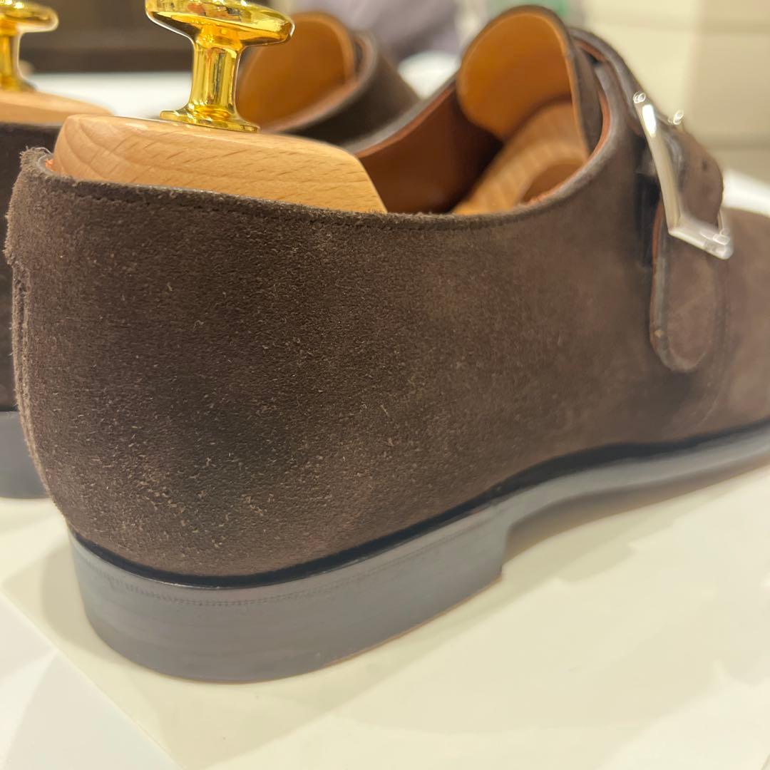【近日削除】Crockett&Jones スエード シングルモンクストラップ