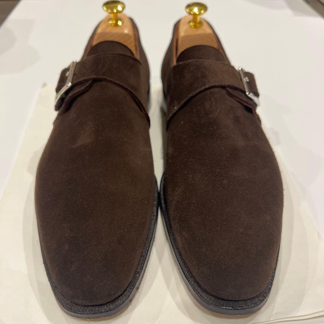 【近日削除】Crockett&Jones スエード シングルモンクストラップ