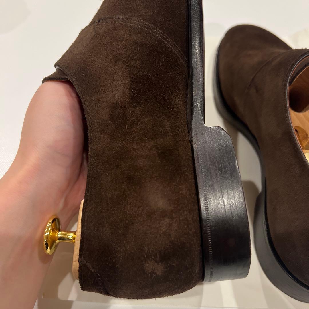 【近日削除】Crockett&Jones スエード シングルモンクストラップ