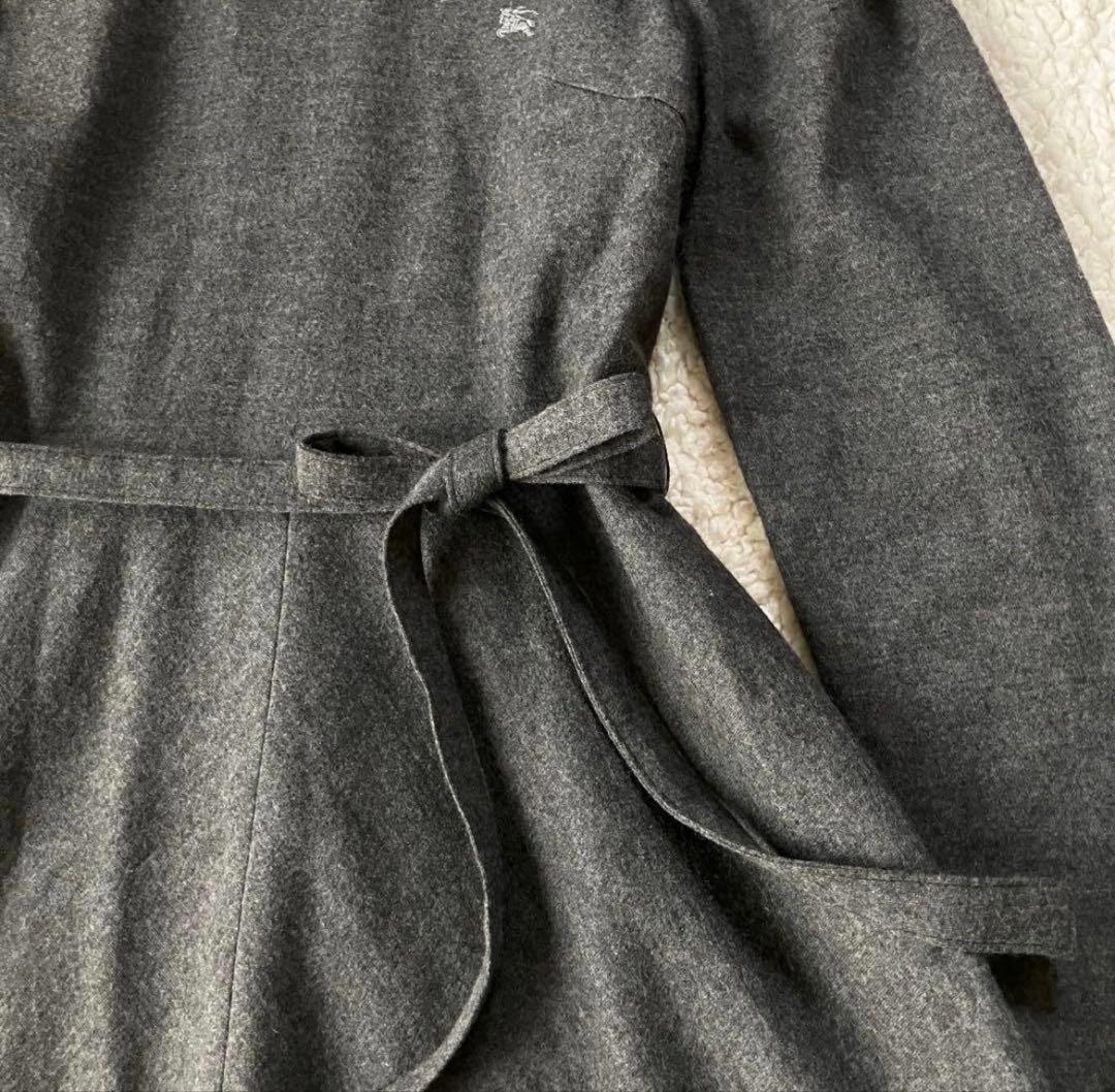 美品　バーバリーロンドン ウールワンピース丸襟　160 フォーマル日本製三陽商会