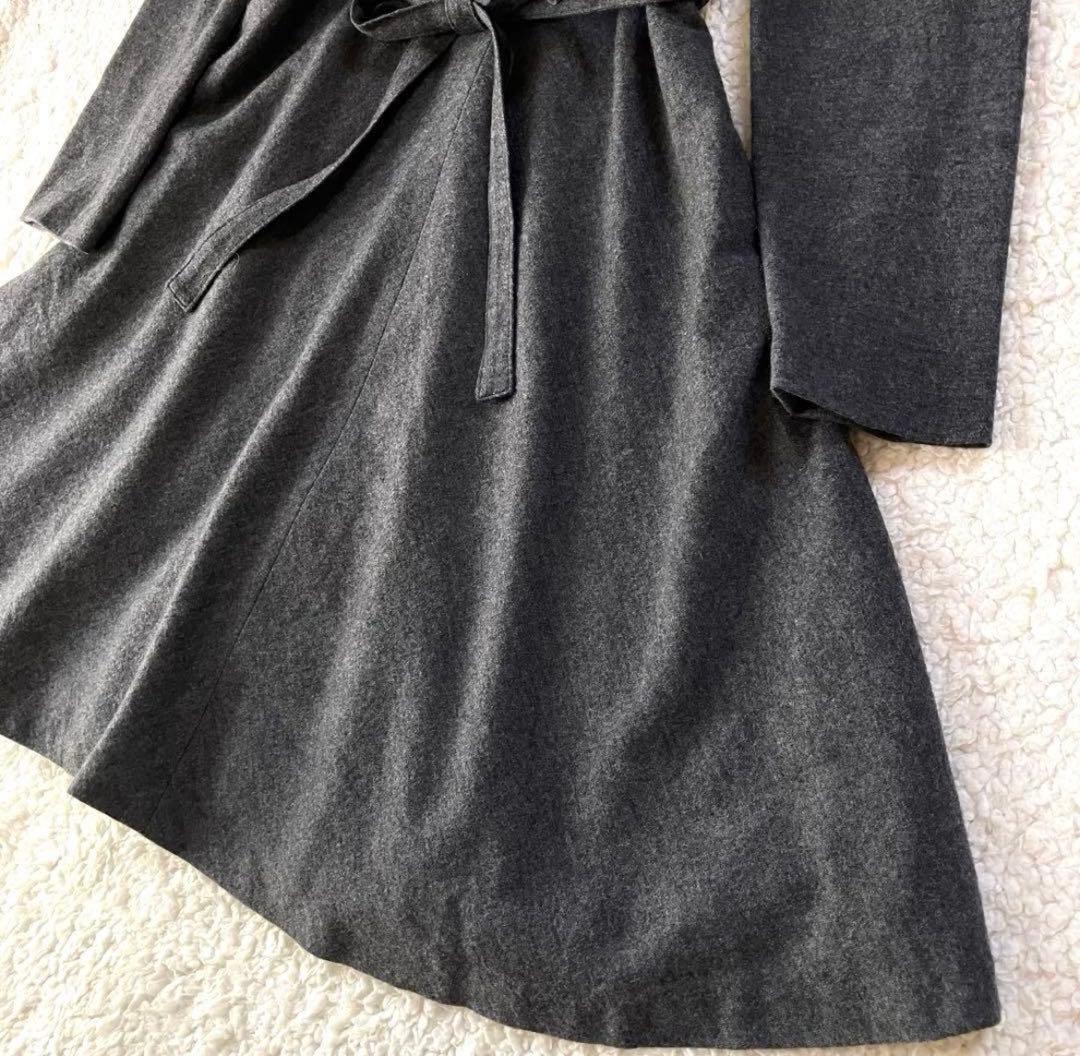 美品　バーバリーロンドン ウールワンピース丸襟　160 フォーマル日本製三陽商会