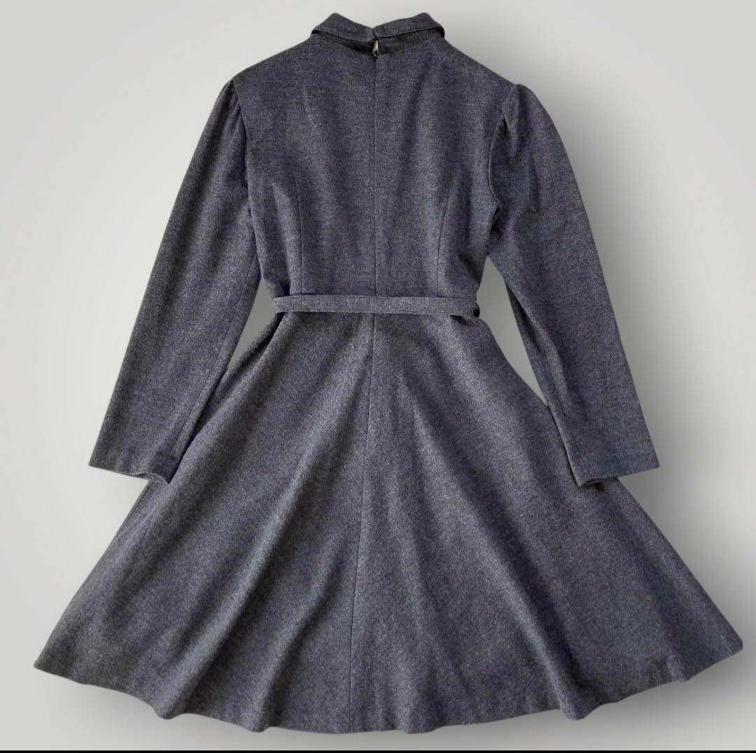 美品　バーバリーロンドン ウールワンピース丸襟　160 フォーマル日本製三陽商会