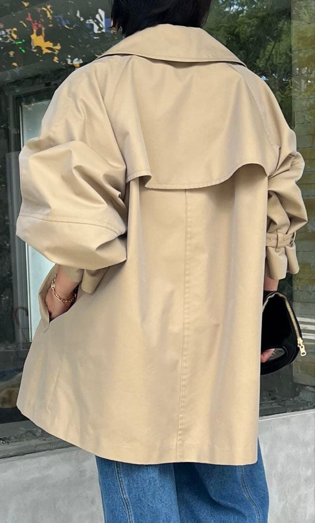 コラージュガリャルダガランテベージュ オーバーダブルブレスト トレンチコート