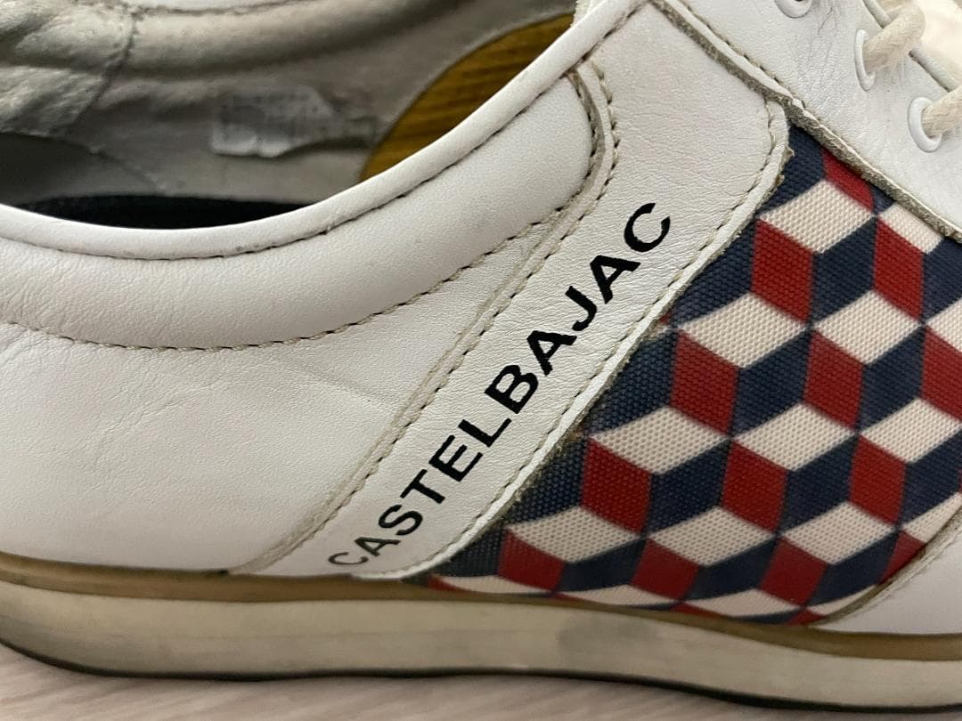 【稀少】カステルバジャック ゴルフシューズ 26cm(実質27) トリコロール