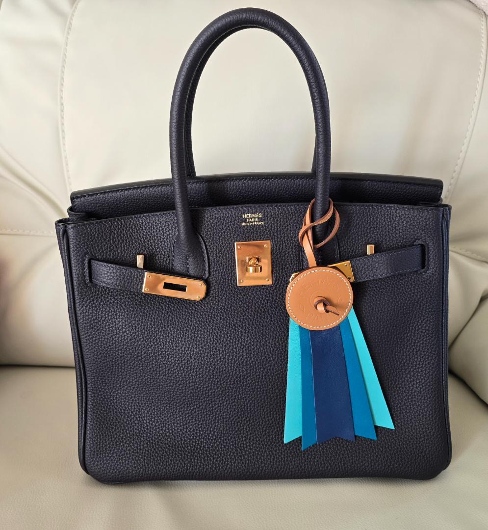 HERMES チャーム パドック フロット 勲章 ブルー グリーン