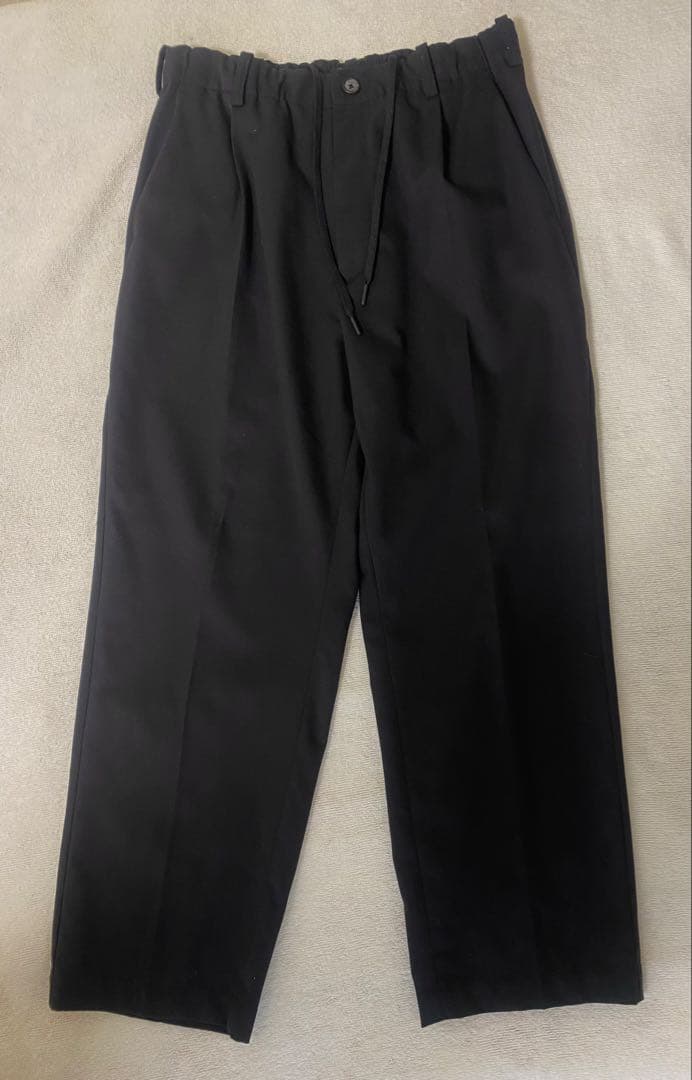 Goldwin ワンタックウールパンツ GL73177 黒 2