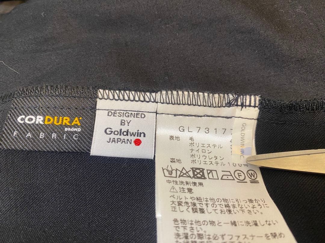 Goldwin ワンタックウールパンツ GL73177 黒 2