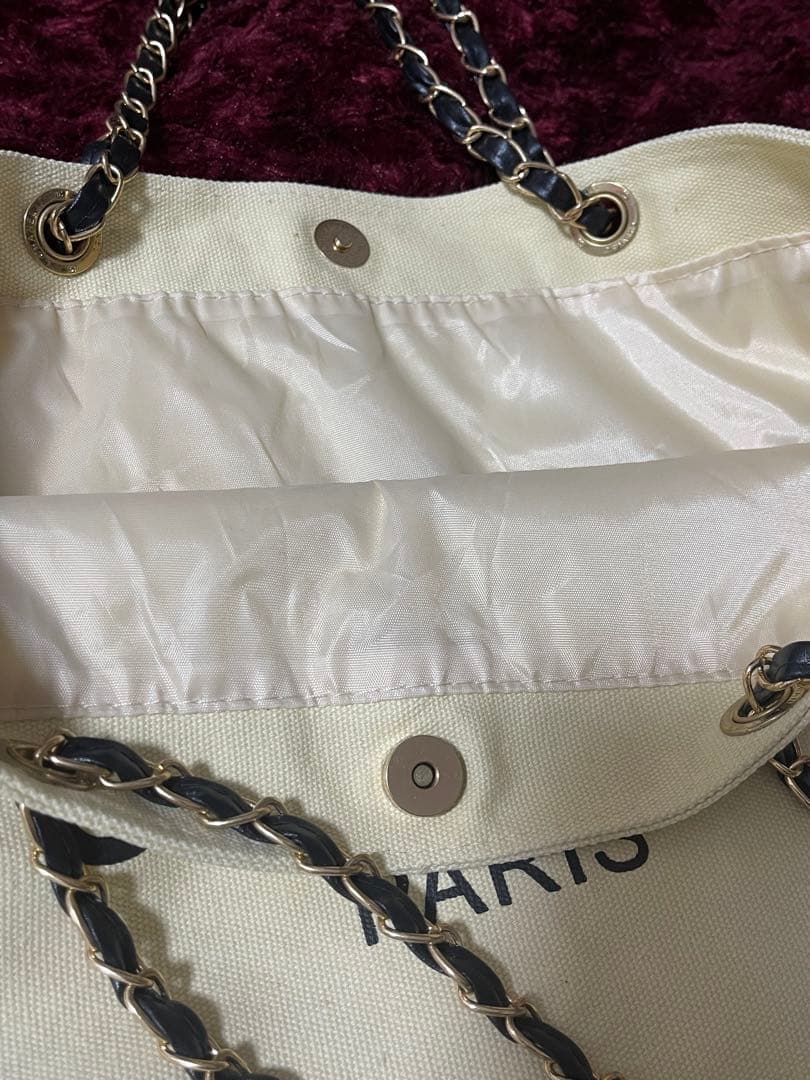 CHANEL ノベルティ チェーントートバッグ ベージュ