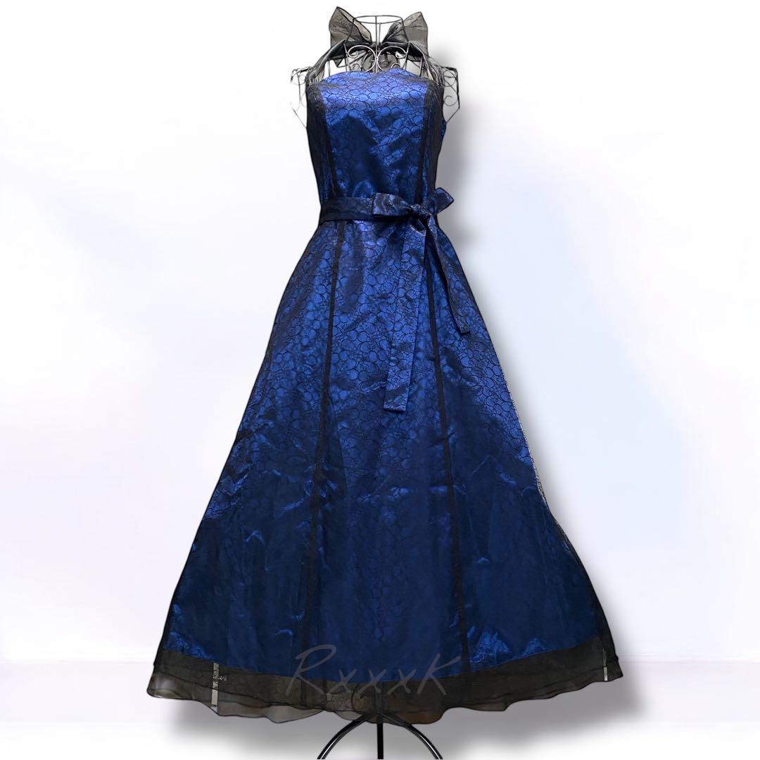 Dress Black ドレスブラック 高級 ロングドレス 演奏会 ダークブルー