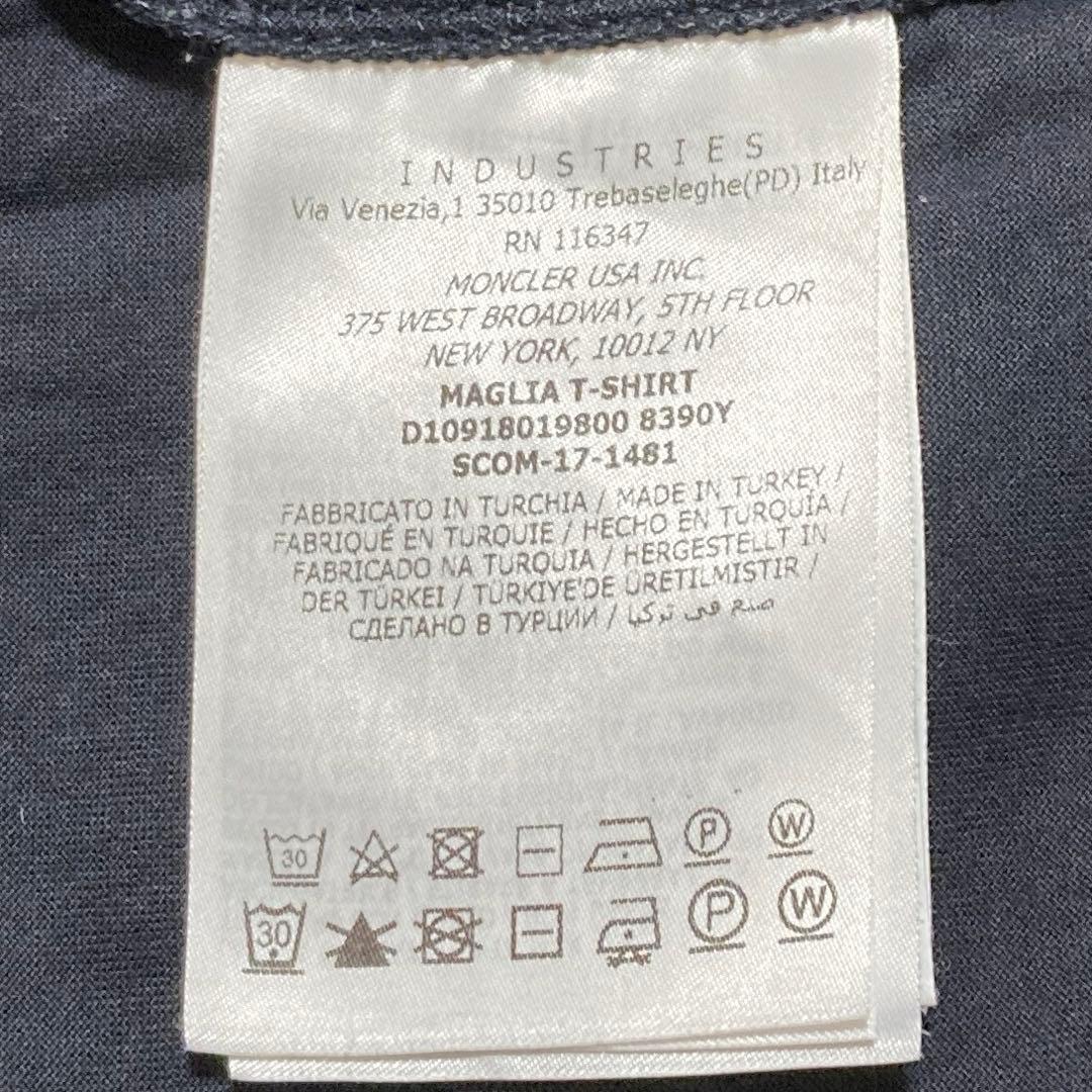 MONCLERモンクレール Tシャツ メンズLサイズ 濃紺