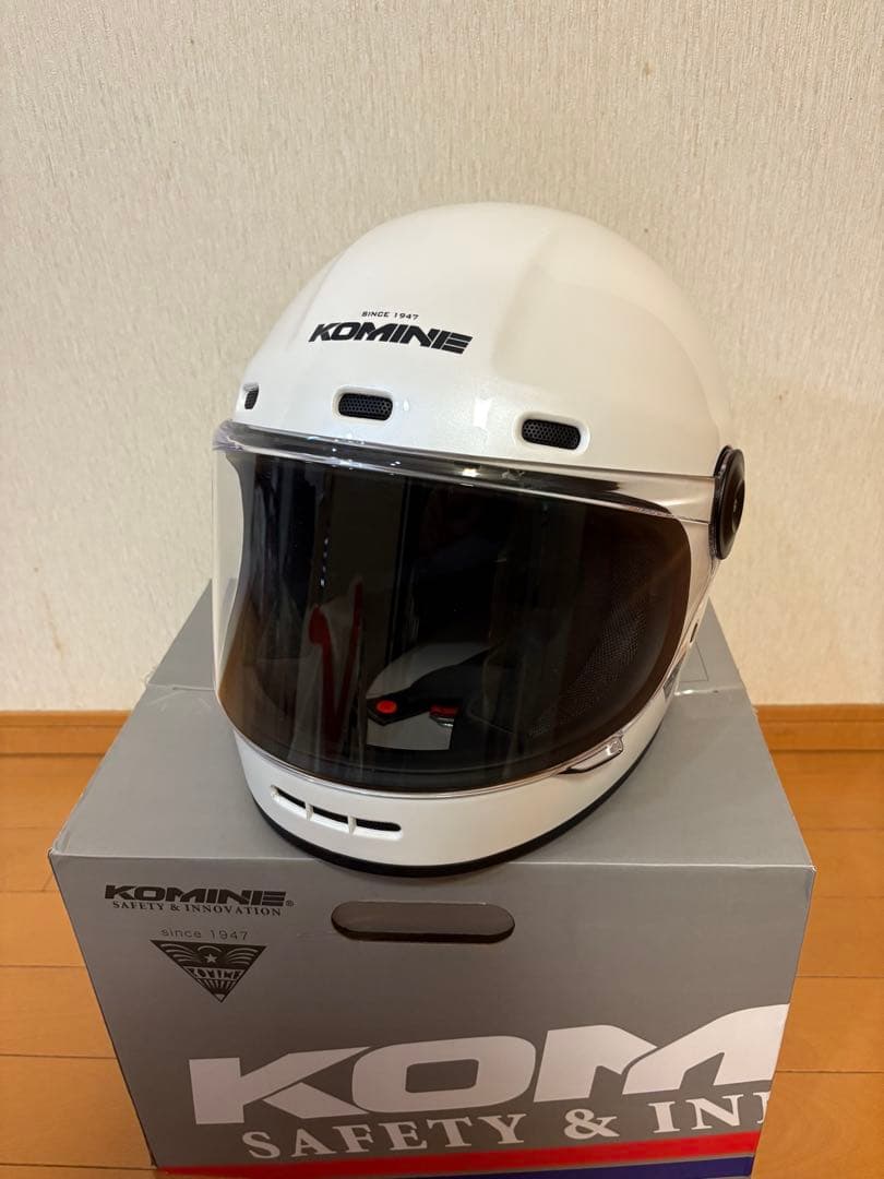 KOMINE コミネヘルメットHK-190パールホワイト