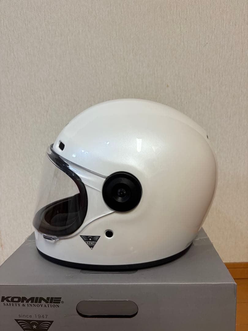 KOMINE コミネヘルメットHK-190パールホワイト