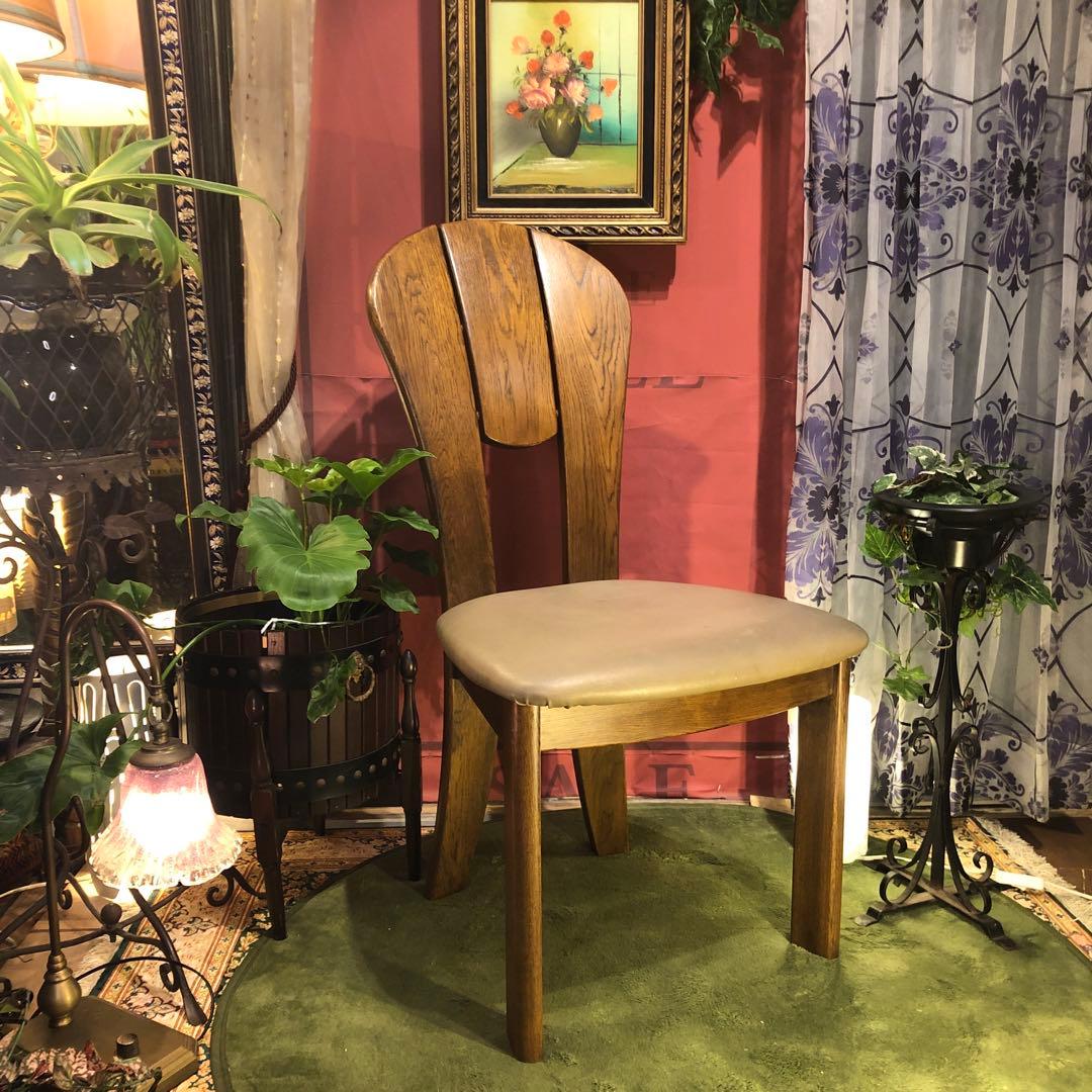 SHIN 　L１皇室御用達　浜本工芸　ナラ無垢チェア　座面色張り替え可