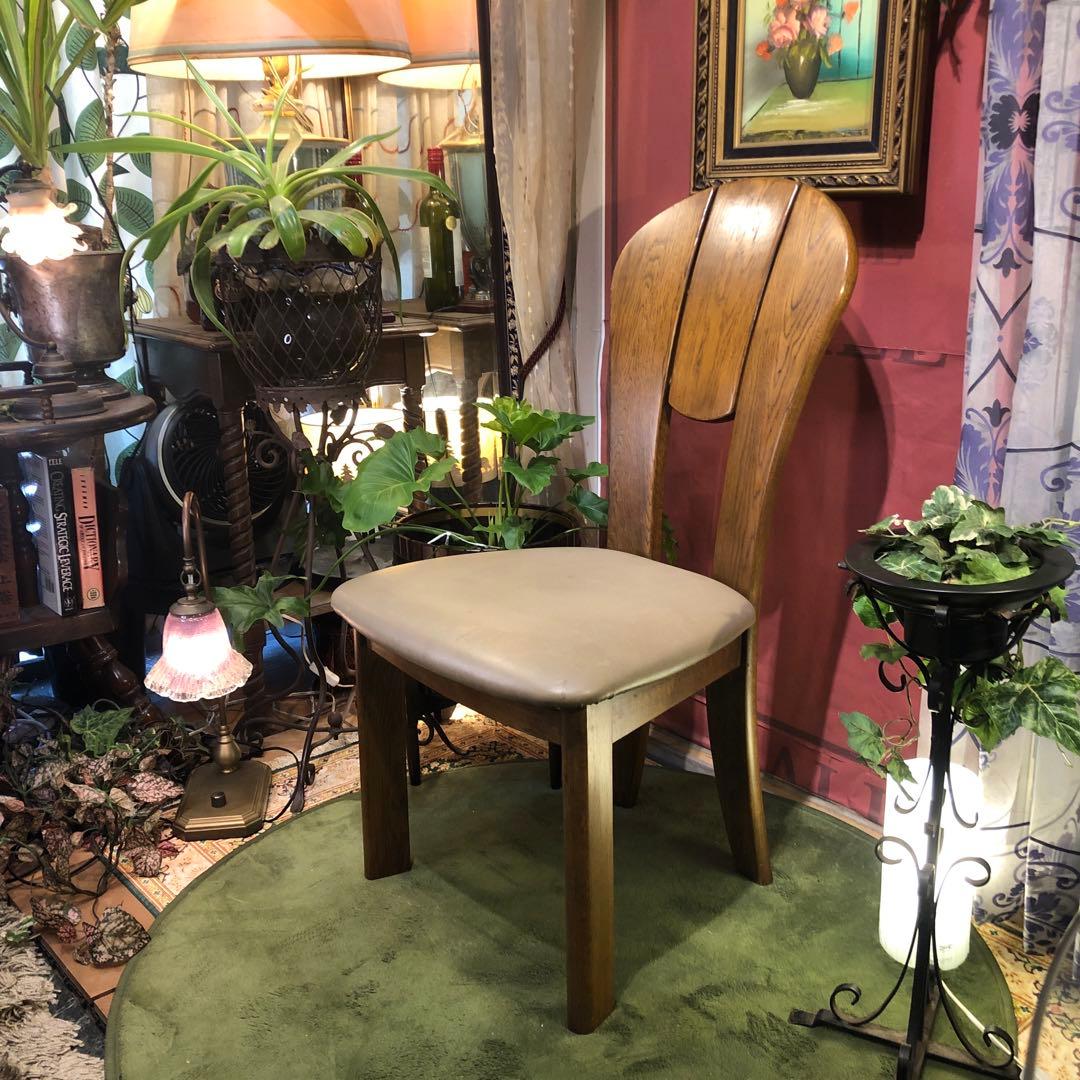 SHIN 　L１皇室御用達　浜本工芸　ナラ無垢チェア　座面色張り替え可