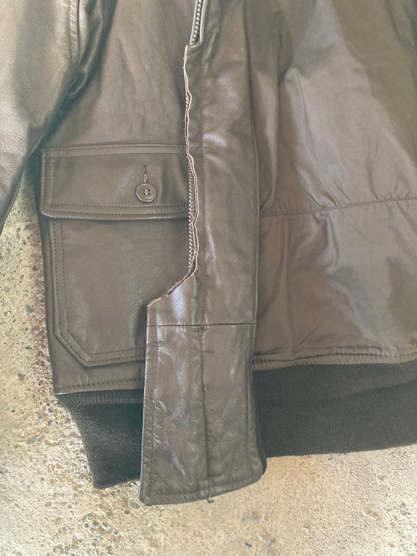 G-1 フライトジャケット 米軍 実物 USA ビンテージ 80s USN