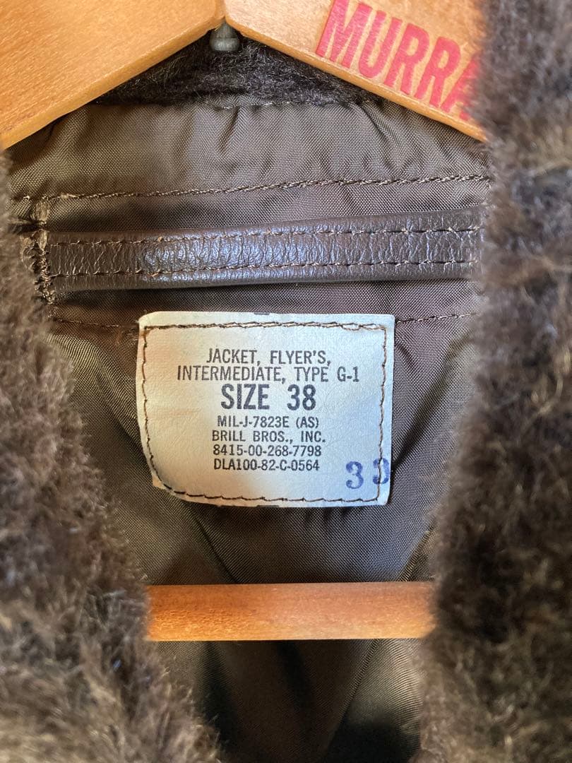 G-1 フライトジャケット 米軍 実物 USA ビンテージ 80s USN