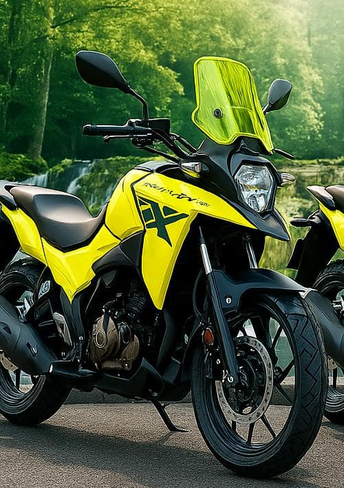 VStrom　ロングシールド　クリア黄　Vストローム250SX　ロングスクリーン