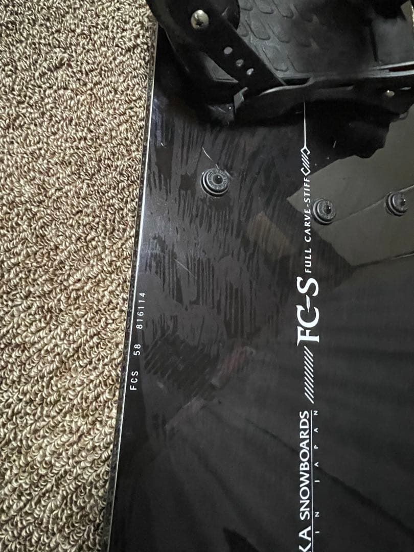 【値下げ】　オガサカFC-S ＆バートンXビンディング（訳あり）付き