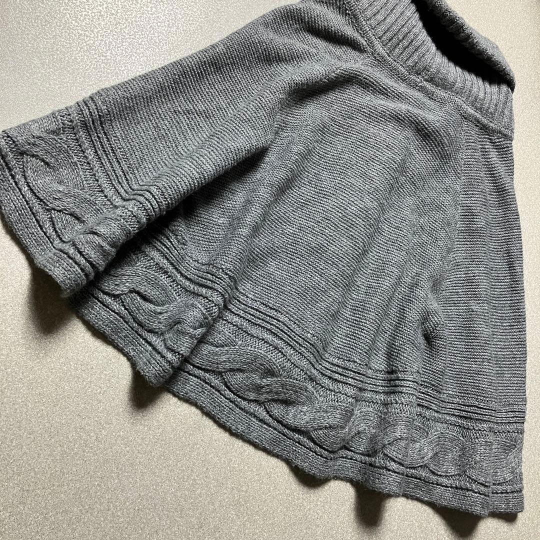 [ケーブル編み✨ロゴプレート]バーバリー ブルーレーベル ポンチョニット