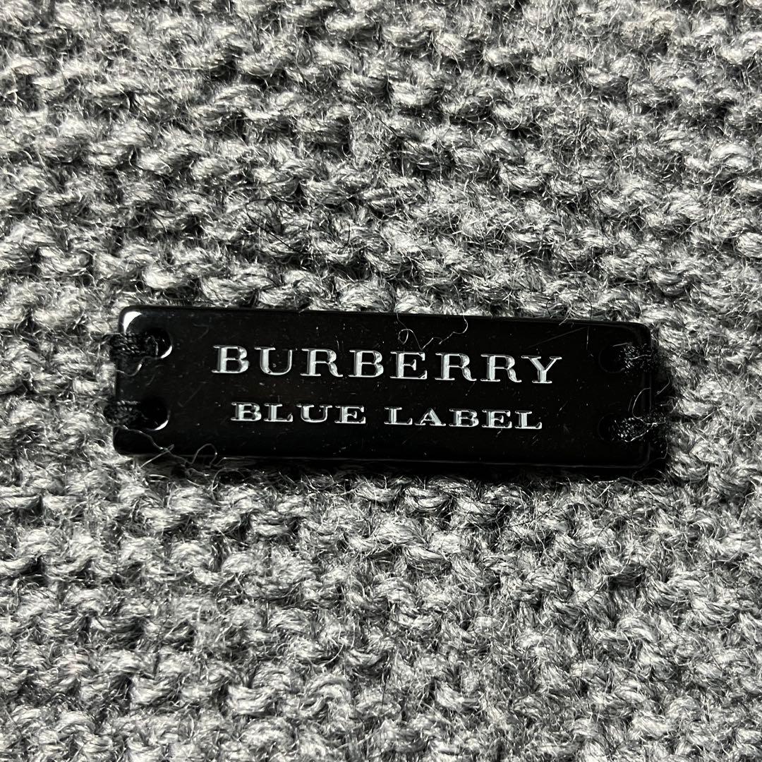 [ケーブル編み✨ロゴプレート]バーバリー ブルーレーベル ポンチョニット