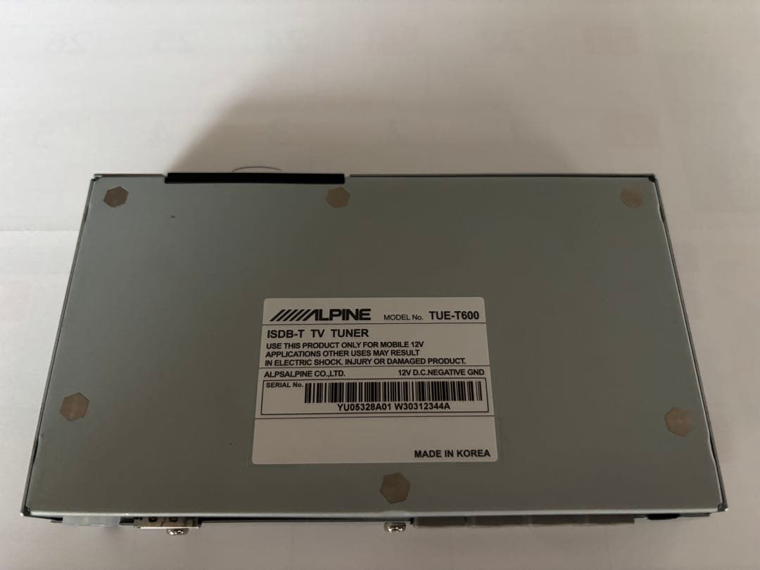ALPINE 高性能地デジチューナー　TUE-T600 美品