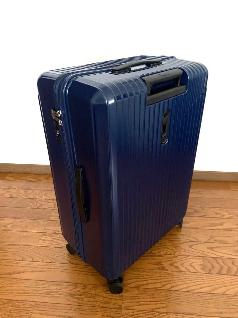 ACE ネイビー　キャリーケース　85L 大型　軽量 キャスター ストッパー付