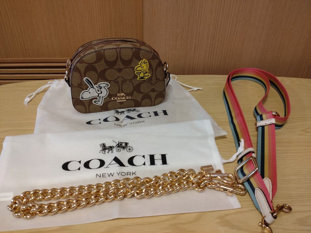 COACH　スヌーピー　ショルダーバック