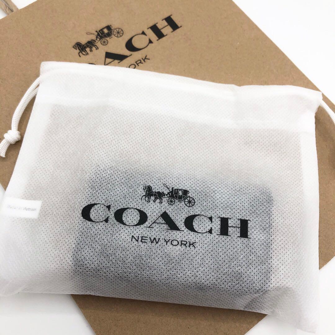 【COACH☆訳あり新品】☆シグネチャー☆チャコール☆5 リング キー ケース☆