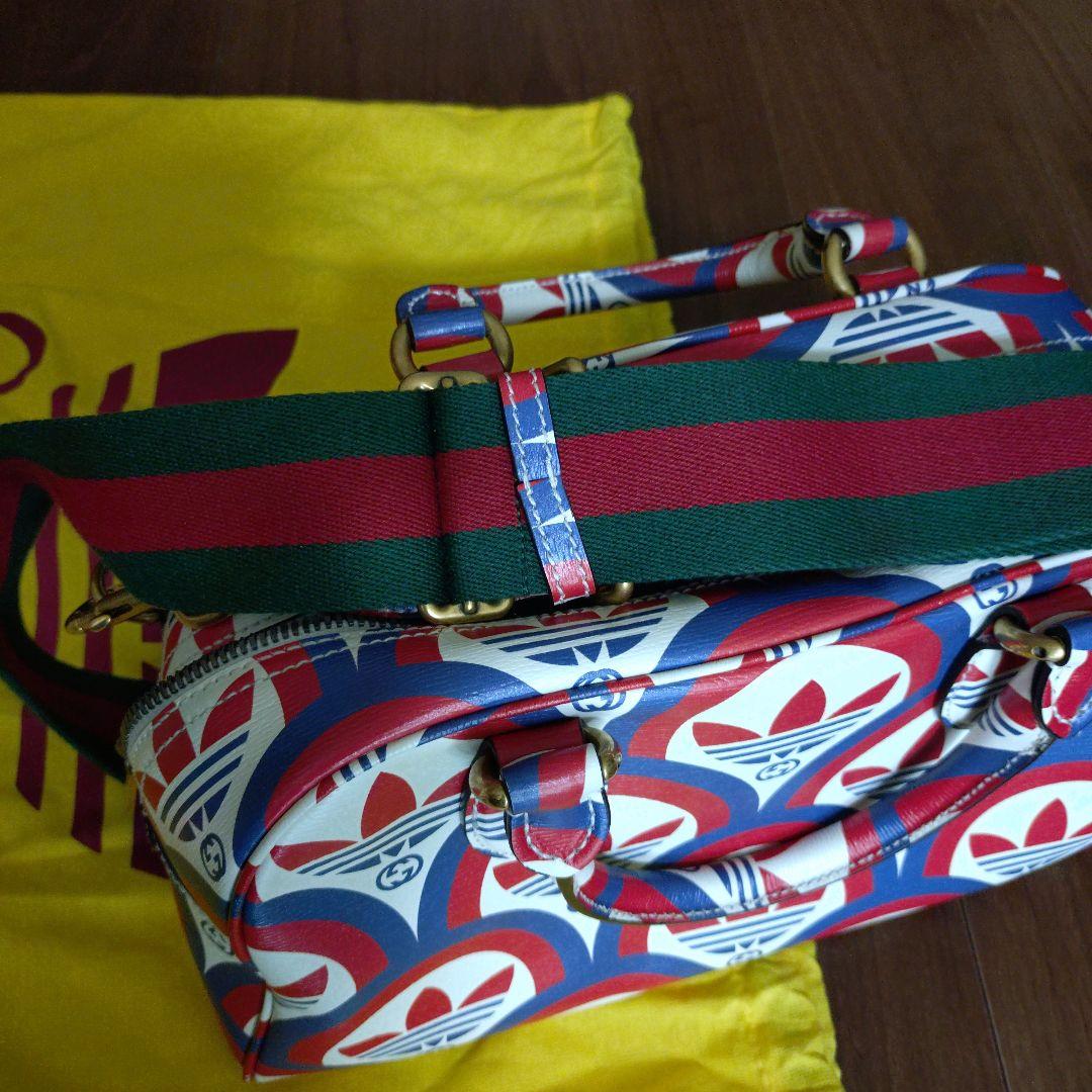 レオGUCCI 激レアメンズバッグ 赤青パターン 保存袋付き