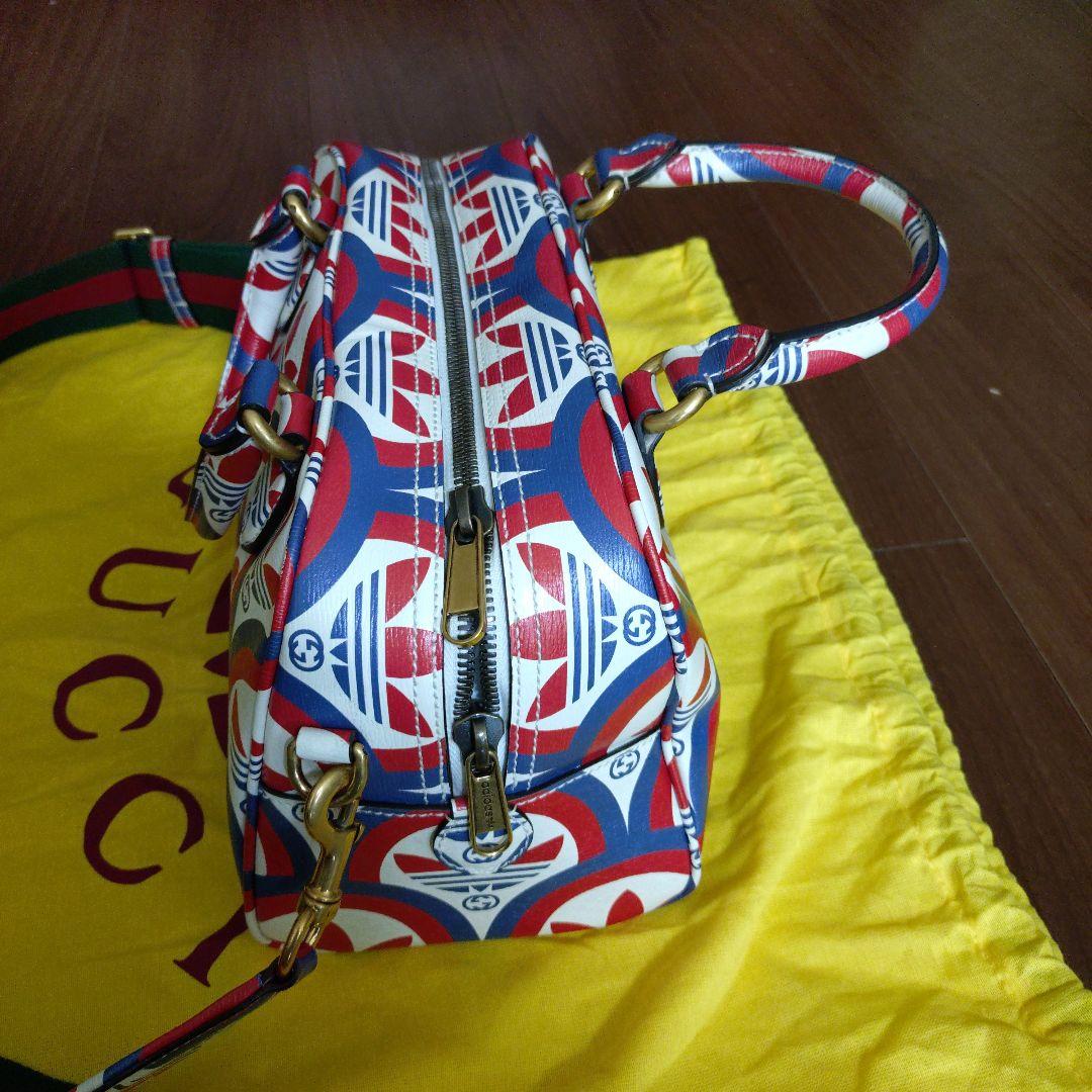 レオGUCCI 激レアメンズバッグ 赤青パターン 保存袋付き