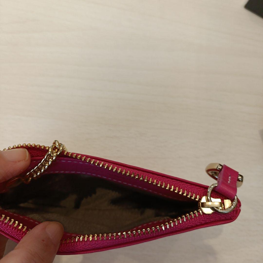 新品未使用 ソメスサドル ピッコラスリムポーチ ピンク