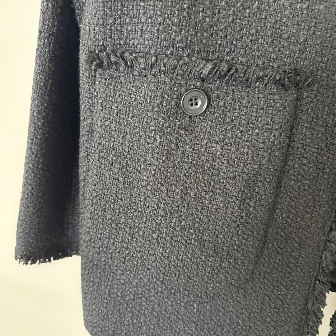 JOURNAL STNDARD ノーカラーツイードジャケット