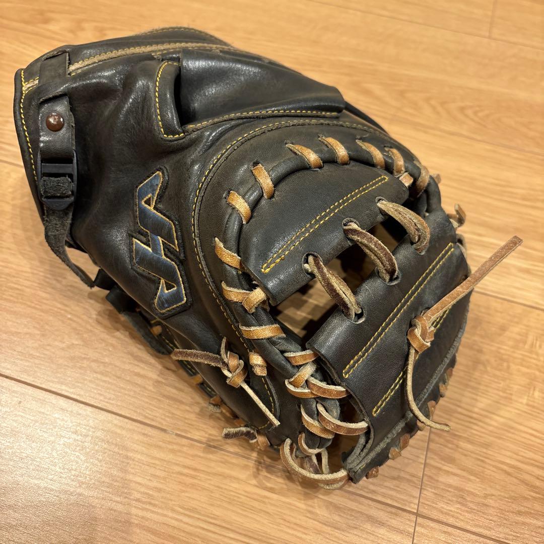 ハタケヤマ　キャッチャーミット　TH-268B ブラック　即使用可能