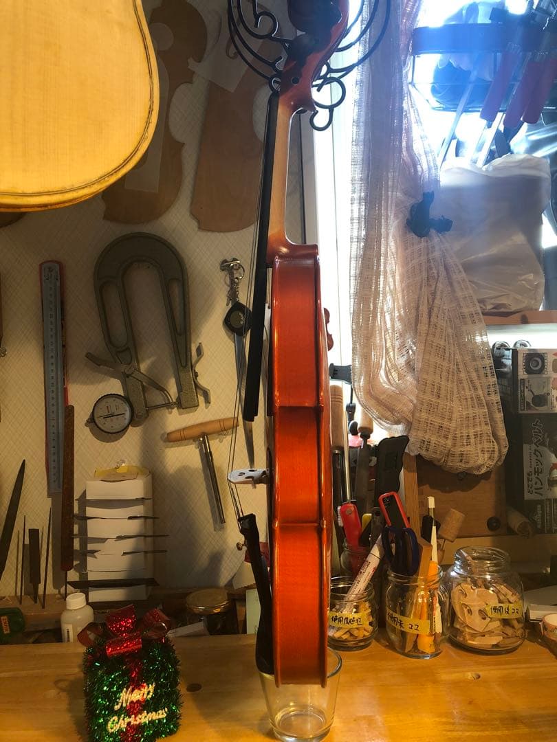 【駒&魂柱新調済】ノーラベル　中古バイオリン 4/4 美品　コンディション良好