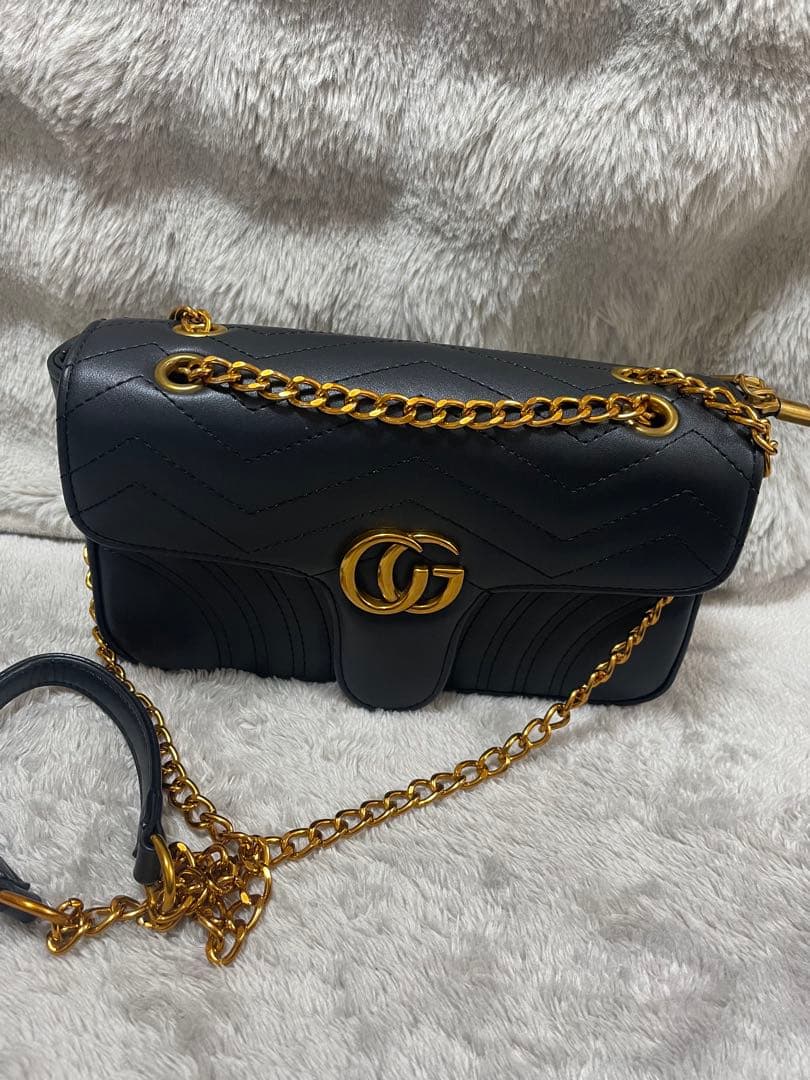 ‪*♡様 ノベルティ バック 黒　ショルダー　チェーン