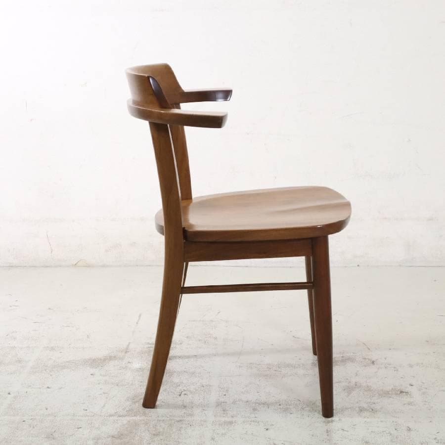 2の1柏木工 ソフィー ウォルナット無垢材 ダイニングチェア クッションイエロー