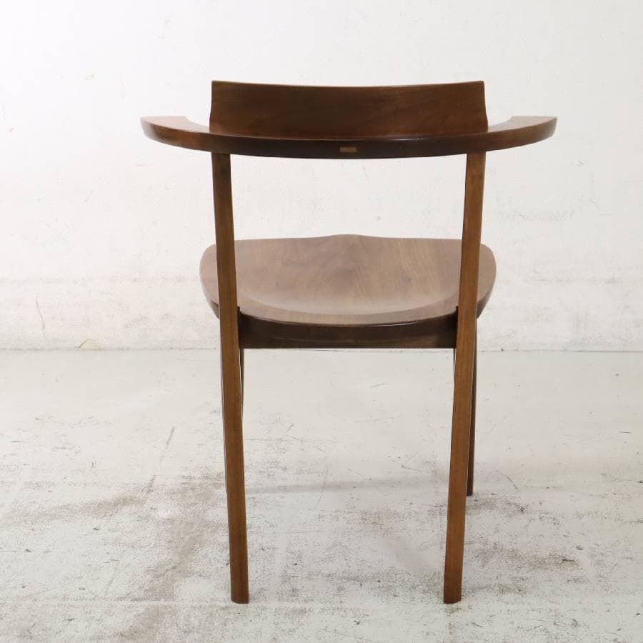 2の1柏木工 ソフィー ウォルナット無垢材 ダイニングチェア クッションイエロー