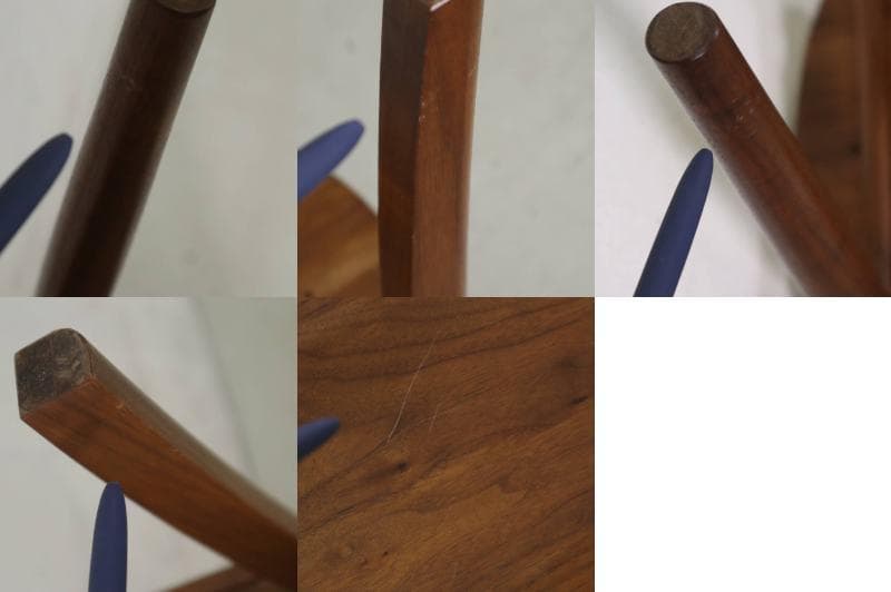 2の1柏木工 ソフィー ウォルナット無垢材 ダイニングチェア クッションイエロー