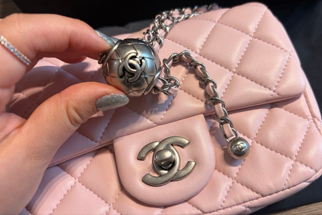 CHANEL ピンク キルティング ショルダーバッグ ノベルティー