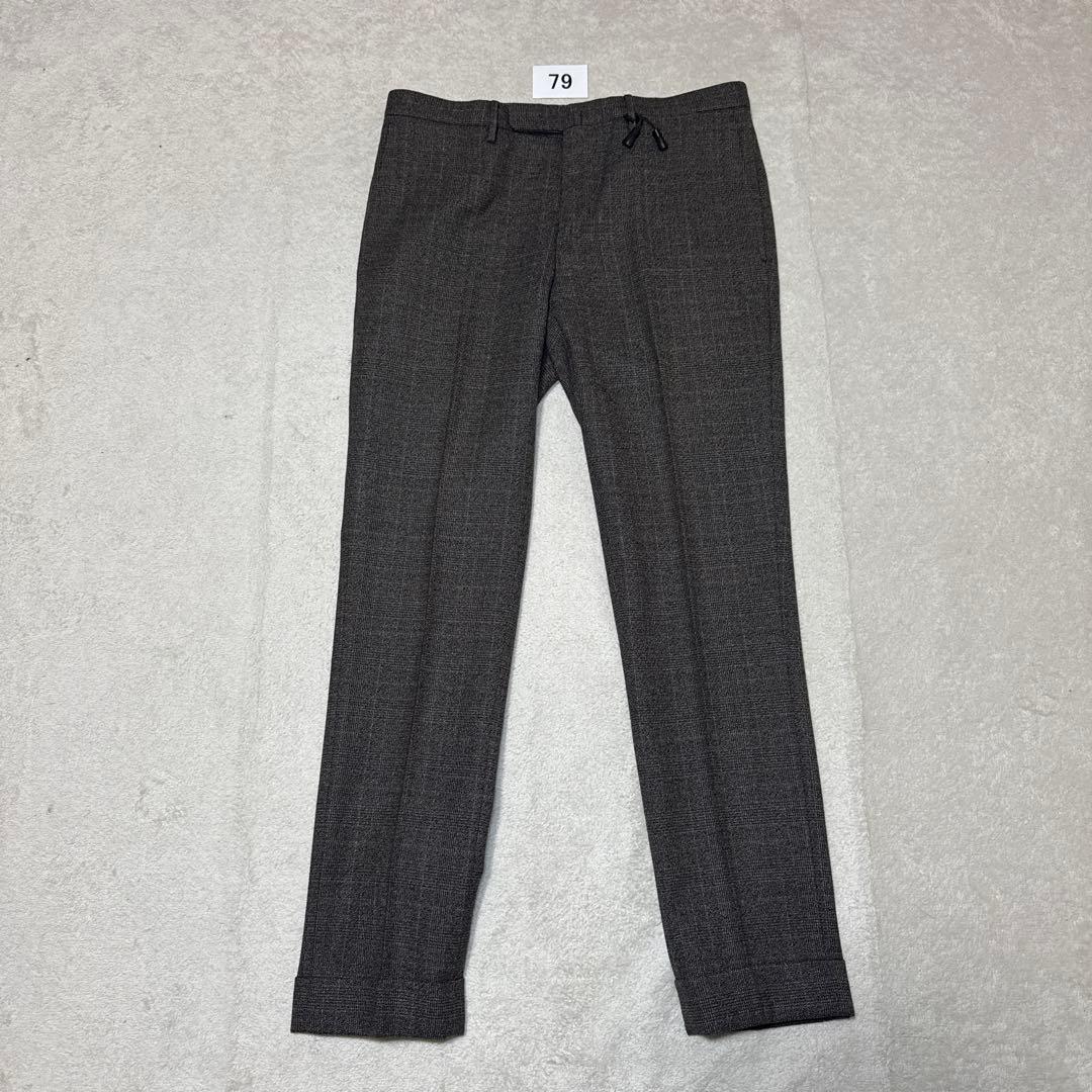 79 未使用　インコテックス　incotex スラックス　ブラウン　46