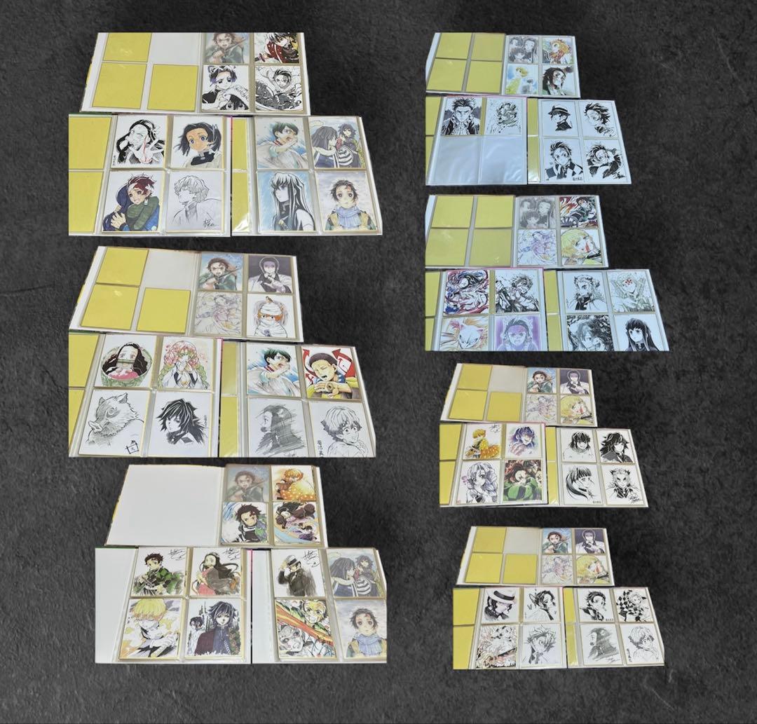 鬼滅の刃 全集中展 複製ミニ色紙 複製色紙拾集帳 3冊 新聞 A２ファイル付き