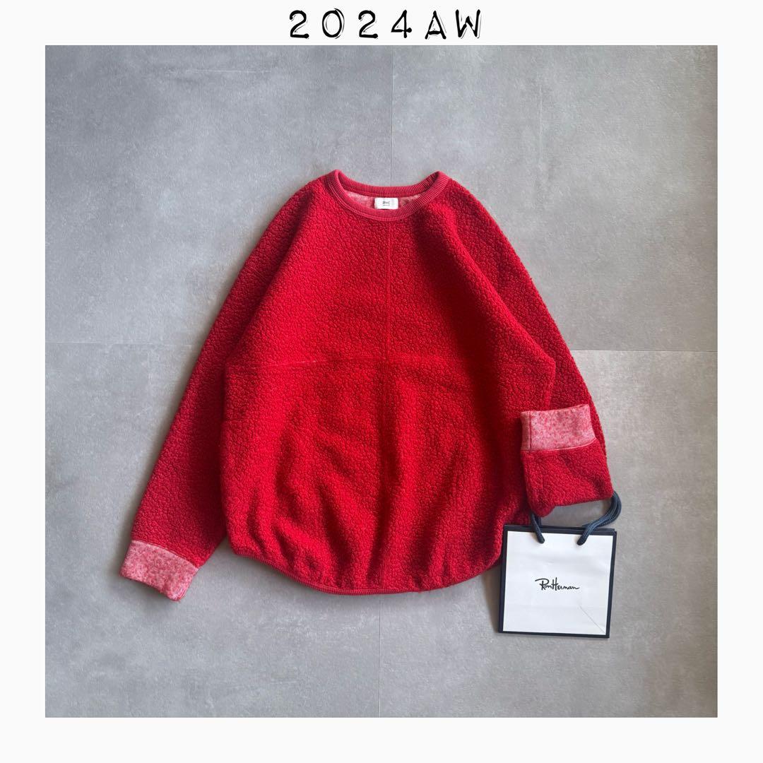 【2024AW／美品✨】RHC boa sweat pullover ボア