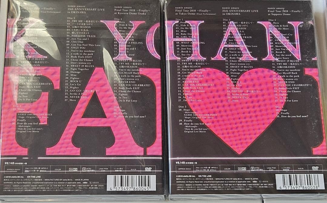 安室奈美恵Finallyファイナルツアーアルバム2枚セット折りたたみミラーセット